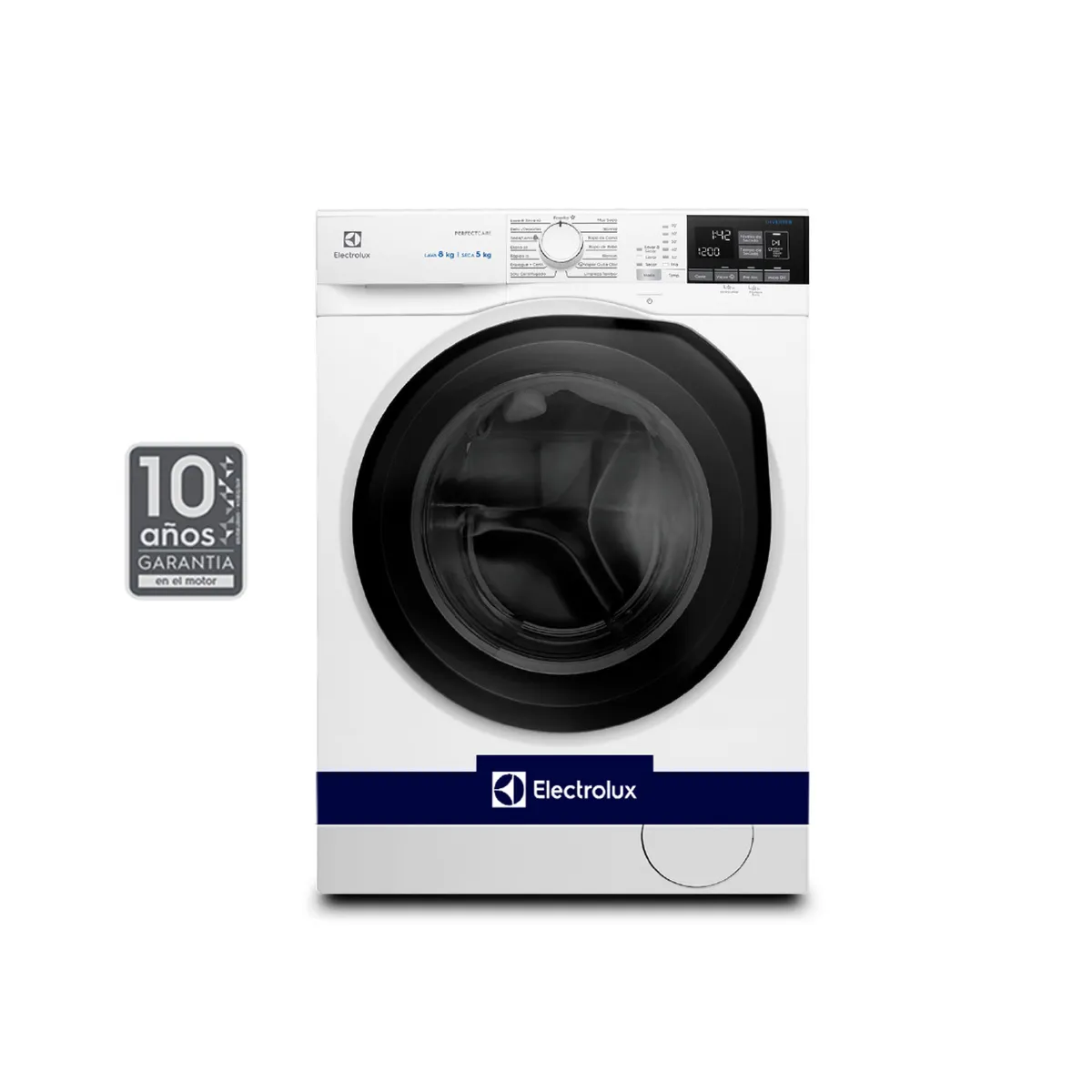 Lavasecarropas Frontal Electrolux EWD08B Inverter 8kg