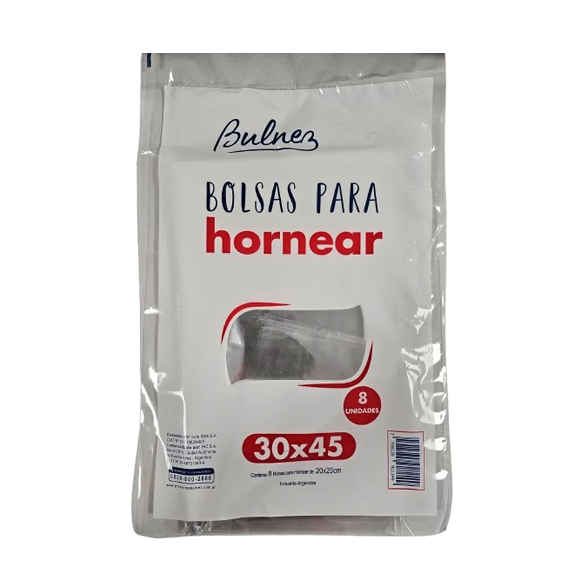 Bolsa para horno Bulnez 30x45 cm x 8 uni