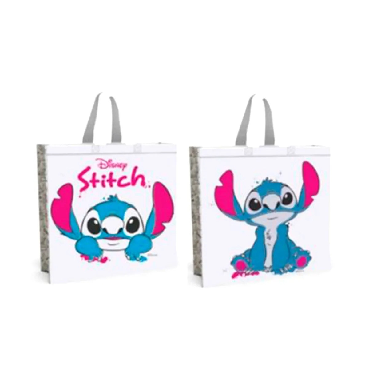 Bolsa friselina Ecofactory stitch 40x40x14 cm fuelle lateral