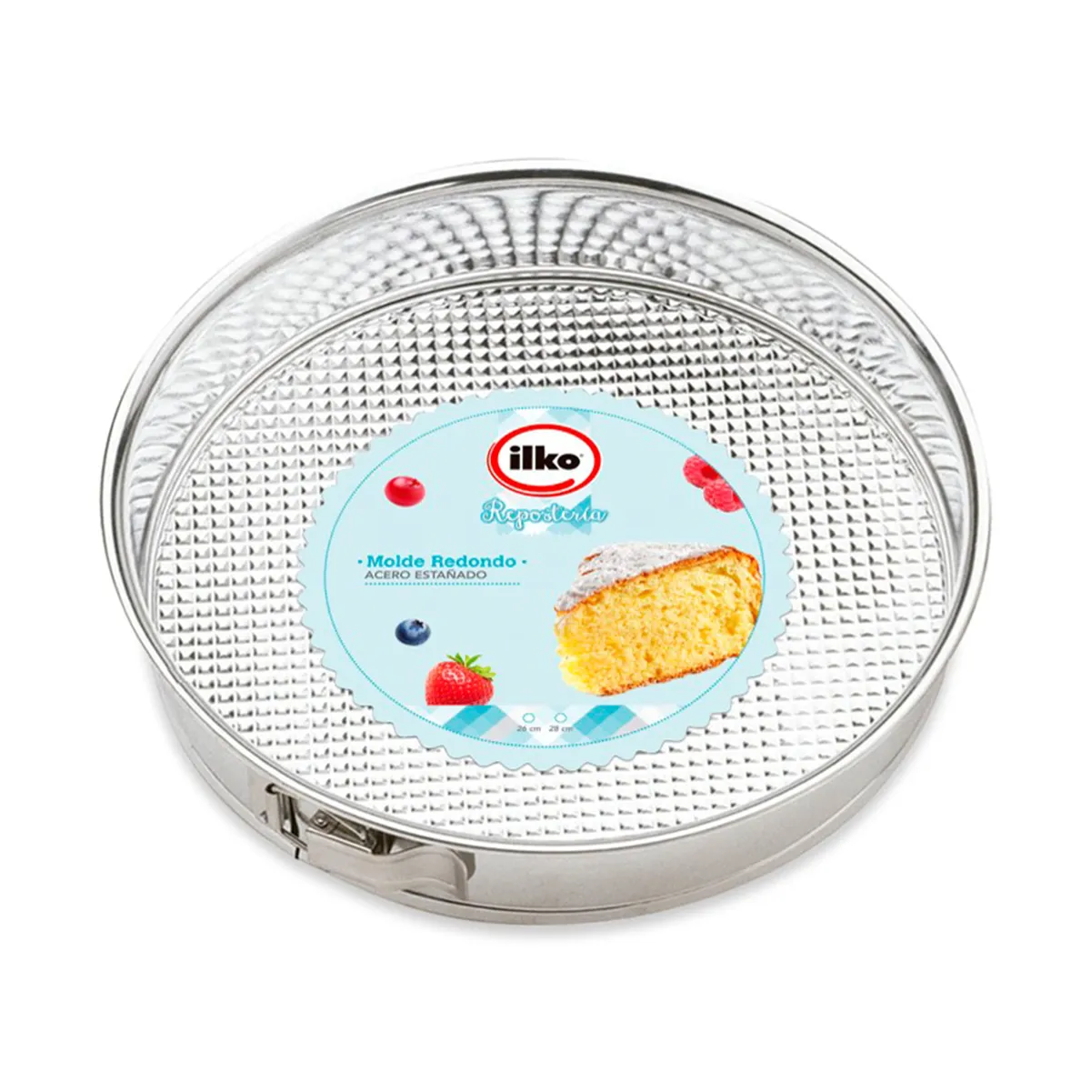 Molde para Torta Ilko con Cierre Palanca 26 cm.