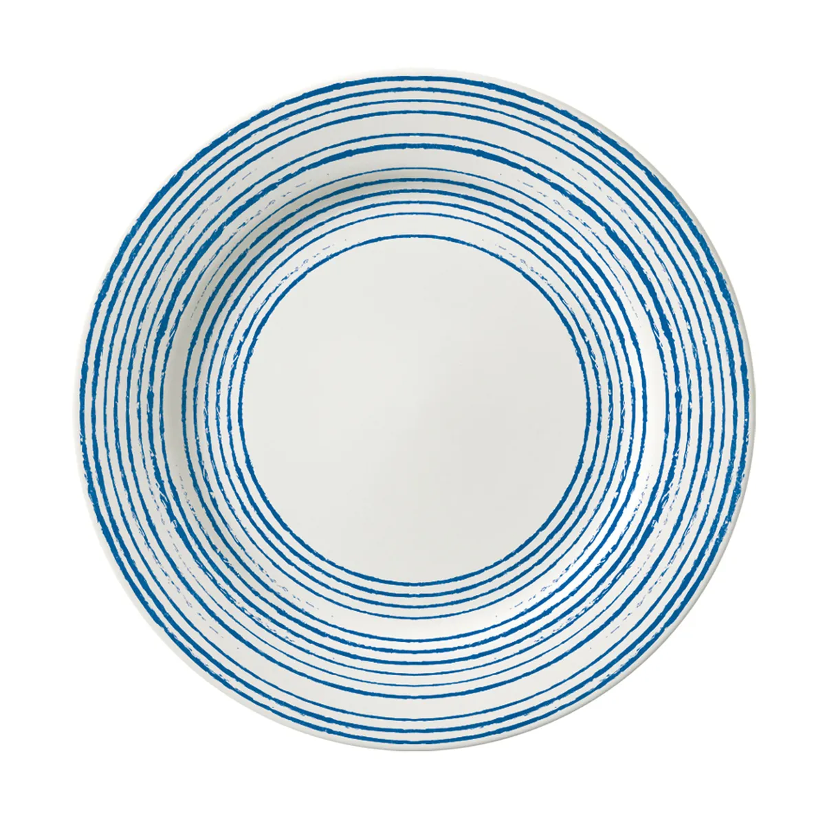 Plato playo Corona 24.2 cm trazos azul