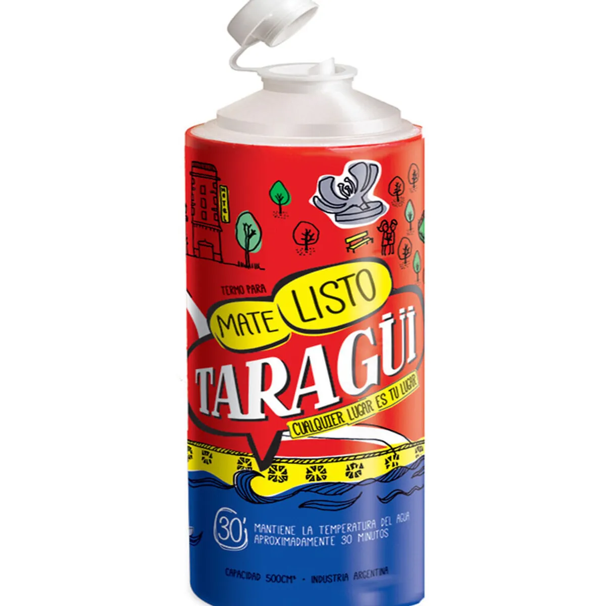 Botella térmica mate listo Taragüi 1 u.