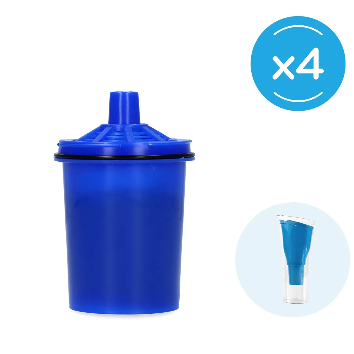 Combo Repuesto Jarra Purificadora de Agua SENSE X 4 DVIGI