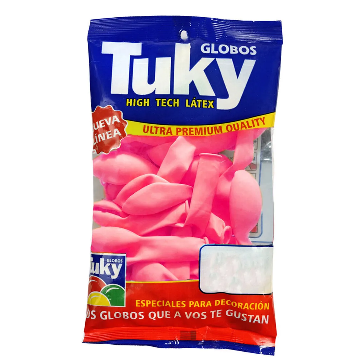 Globos Tuky rosa perlado 9 x 25 u.