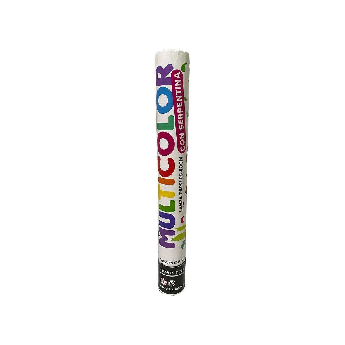 Cañón Tuky lanza papeles multicolor 40 cm