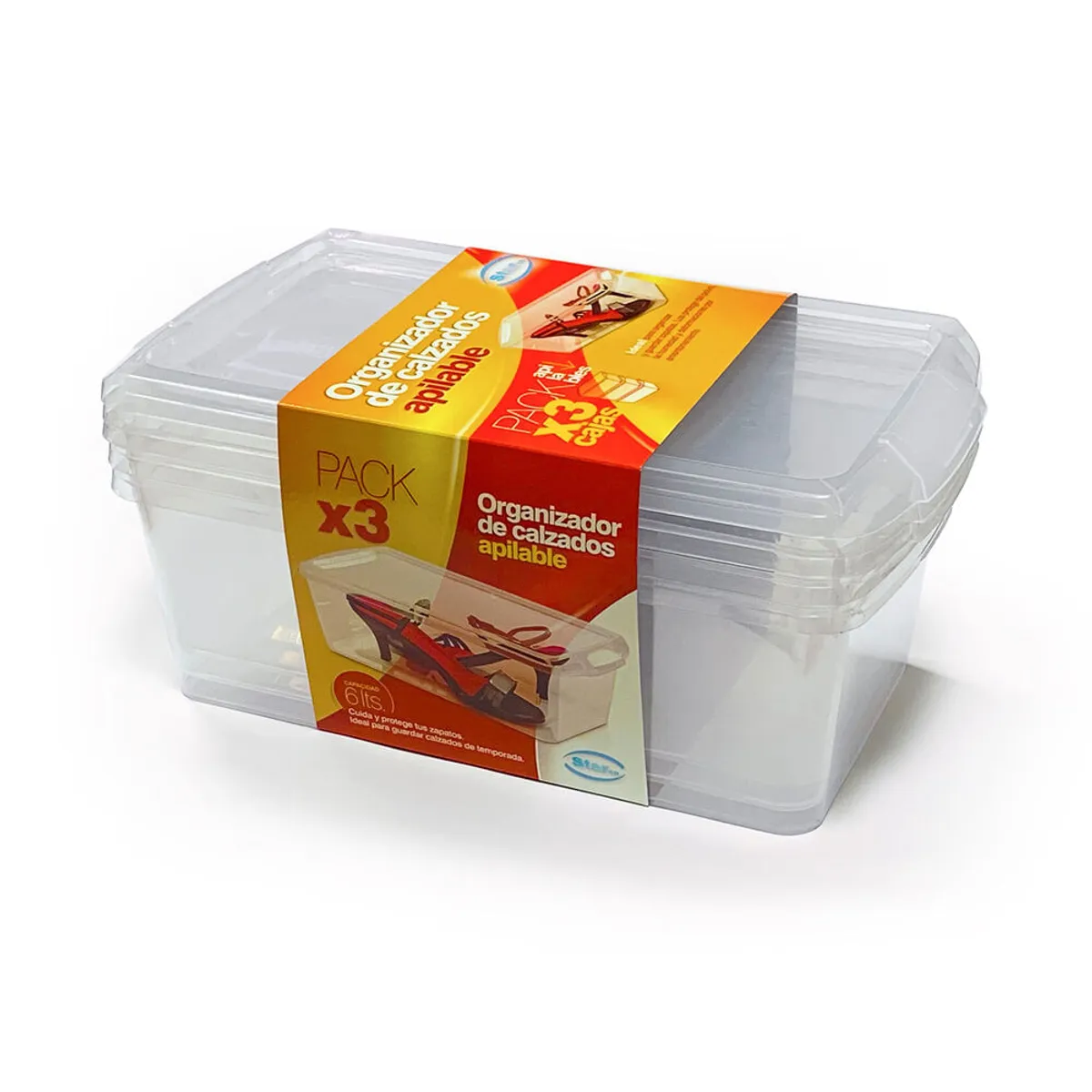 Organizador plástico Star Company para calzados set 3 u.
