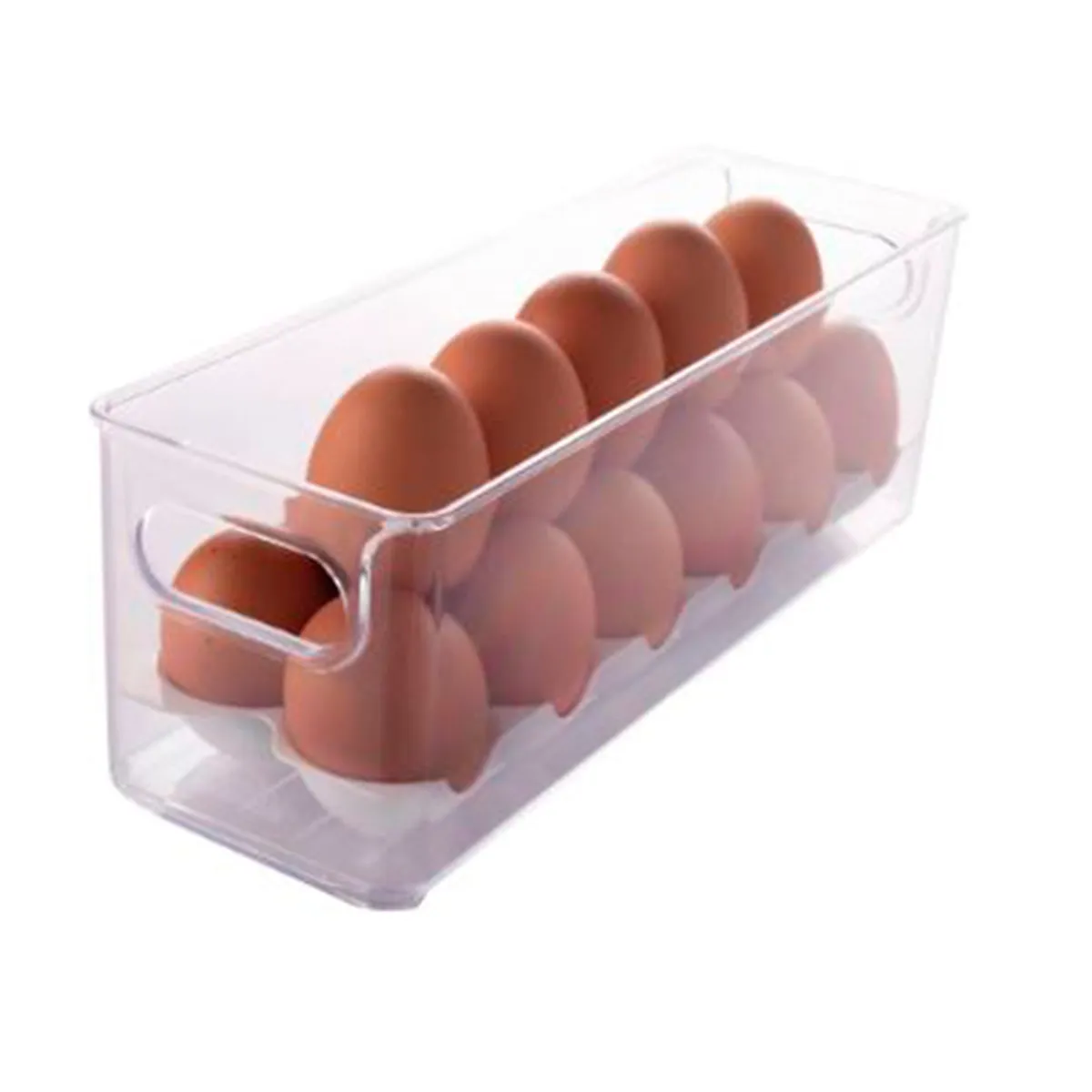 Organizador plástico para 17 huevos 30x10x10.4 cm