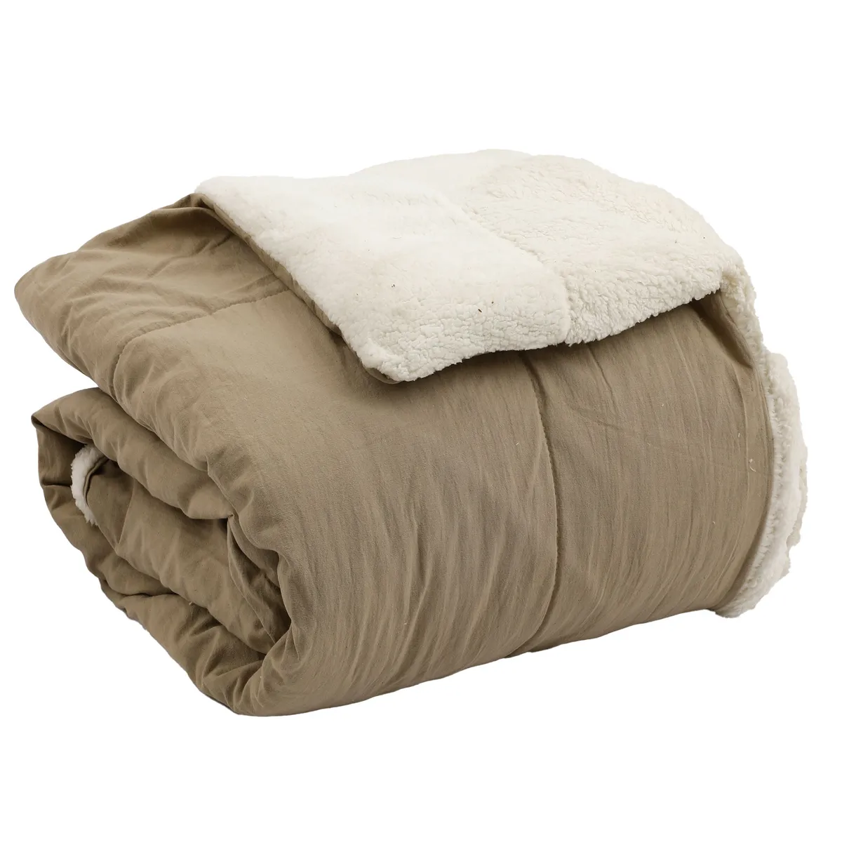 Acolchado Tex Home tusor con corderito liso 2 1/2 pl