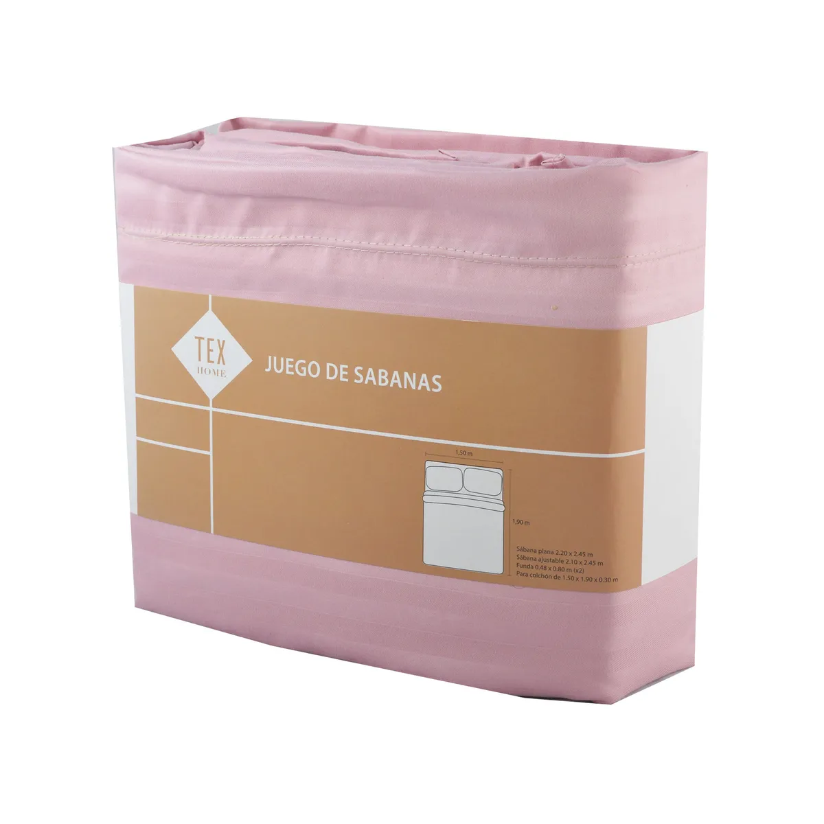Juego de sábanas Tex Home dobby 2 1/2pl