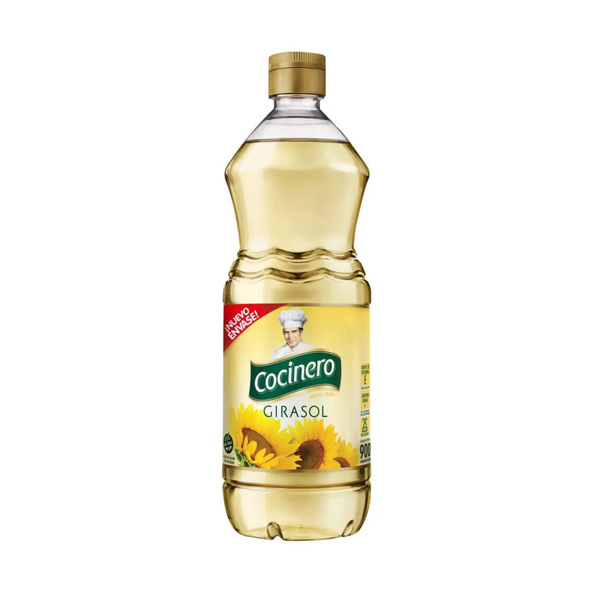 Aceite de girasol Cocinero 900 cc.