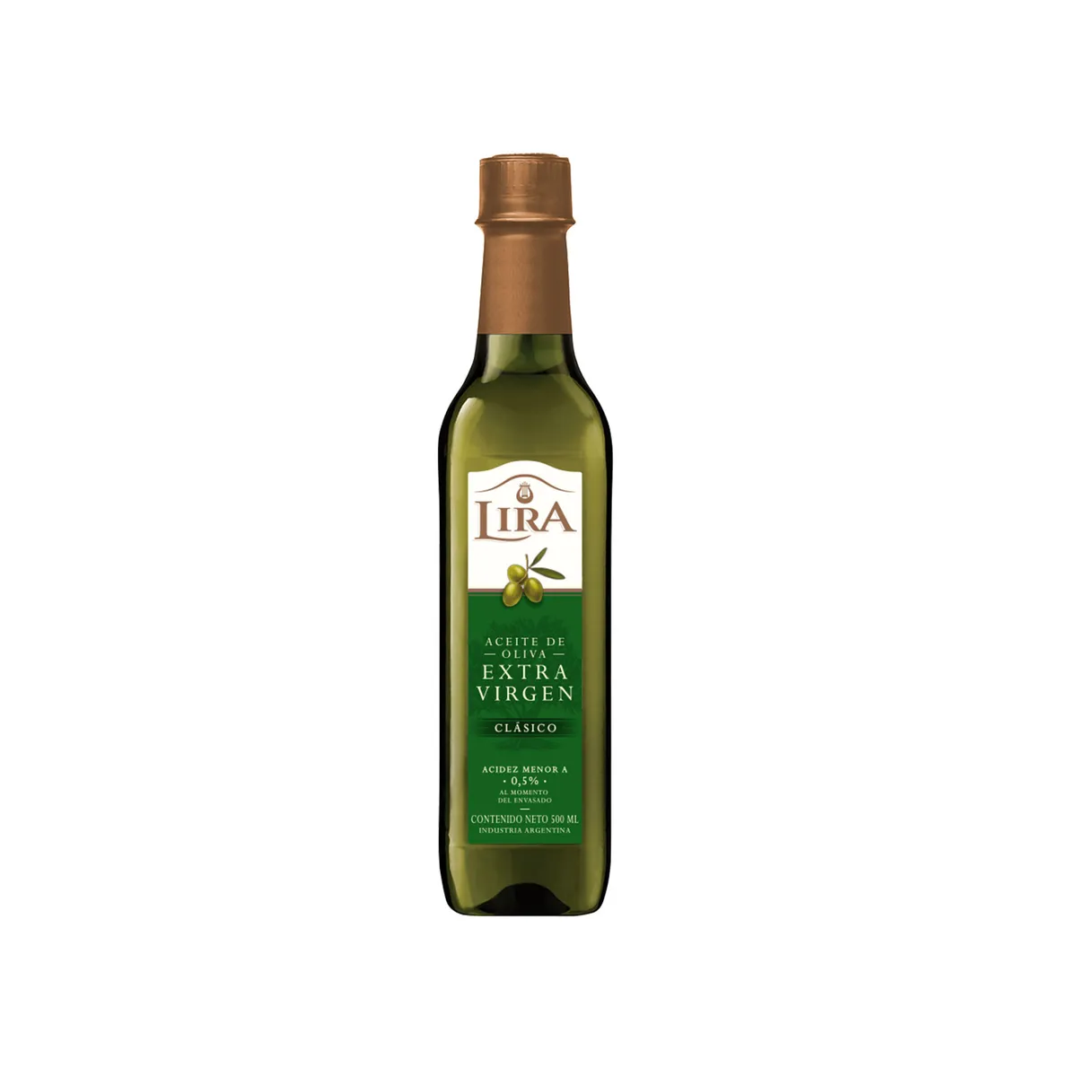 Aceite de oliva extra virgen Lira pet 500 cc.