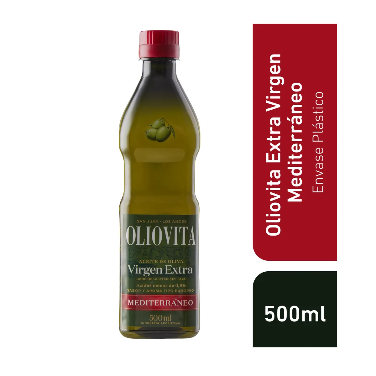 Aceite de oliva Oliovita meditarráneo extra virgen 500 cc.