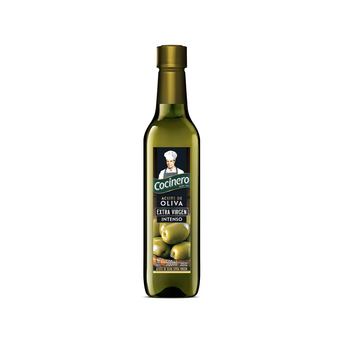 Aceite de oliva extra virgen Cocinero intenso 500 cc.