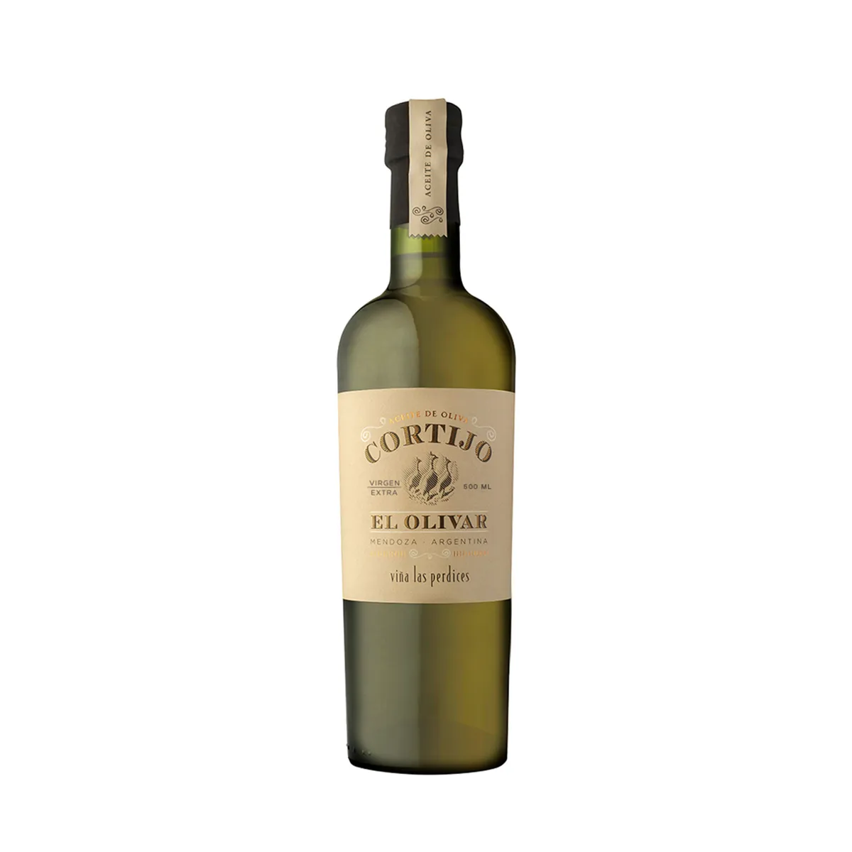 Aceite de oliva Cortijo el olivar extra virgen en botella 500 cc.