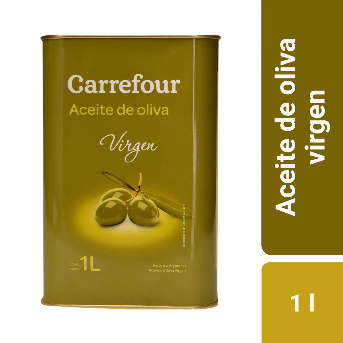 Aceite de oliva Carrefour Classic virgen lata 1 l.