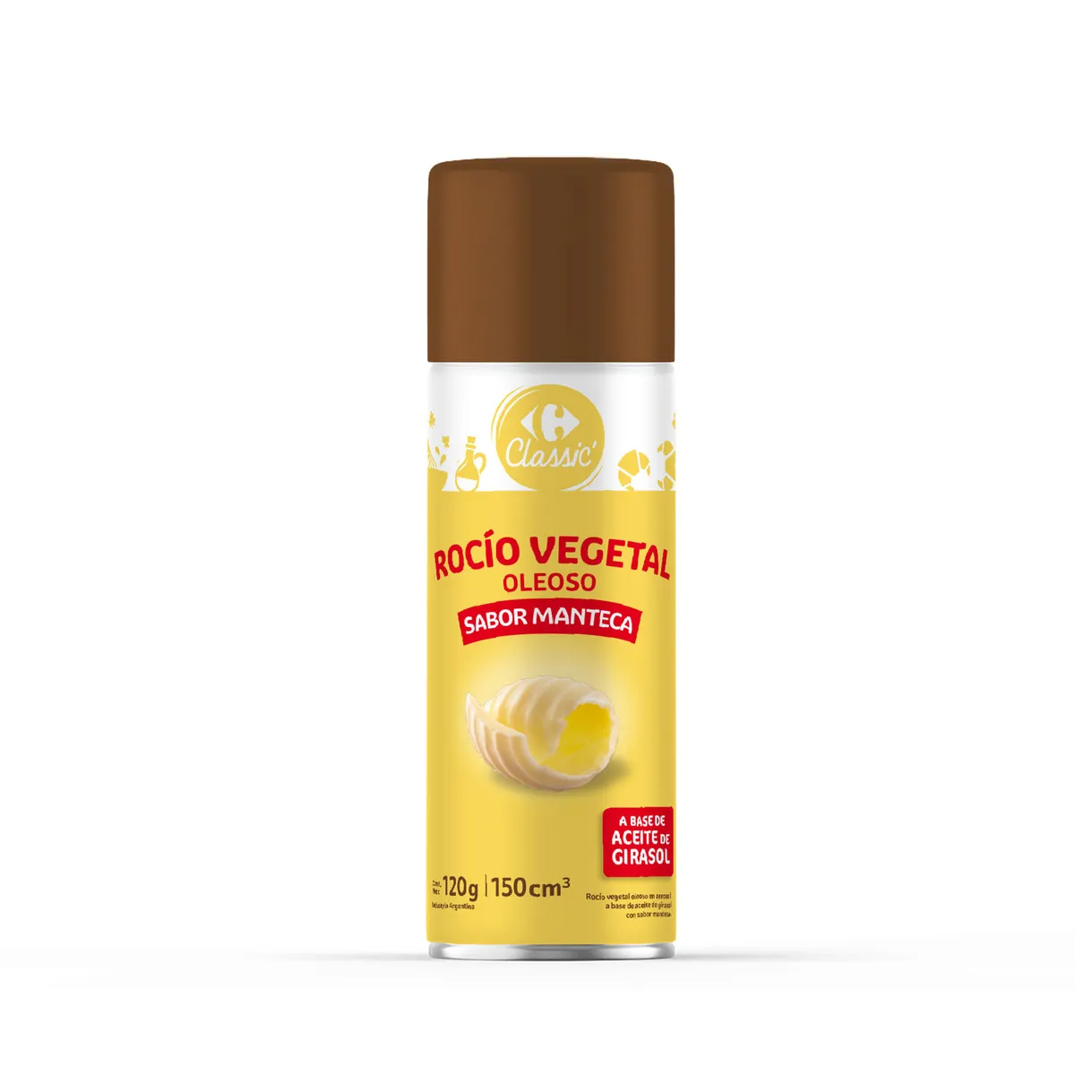 Rocio vegetal en aerosol manteca Carrefour Classic 150 ml
