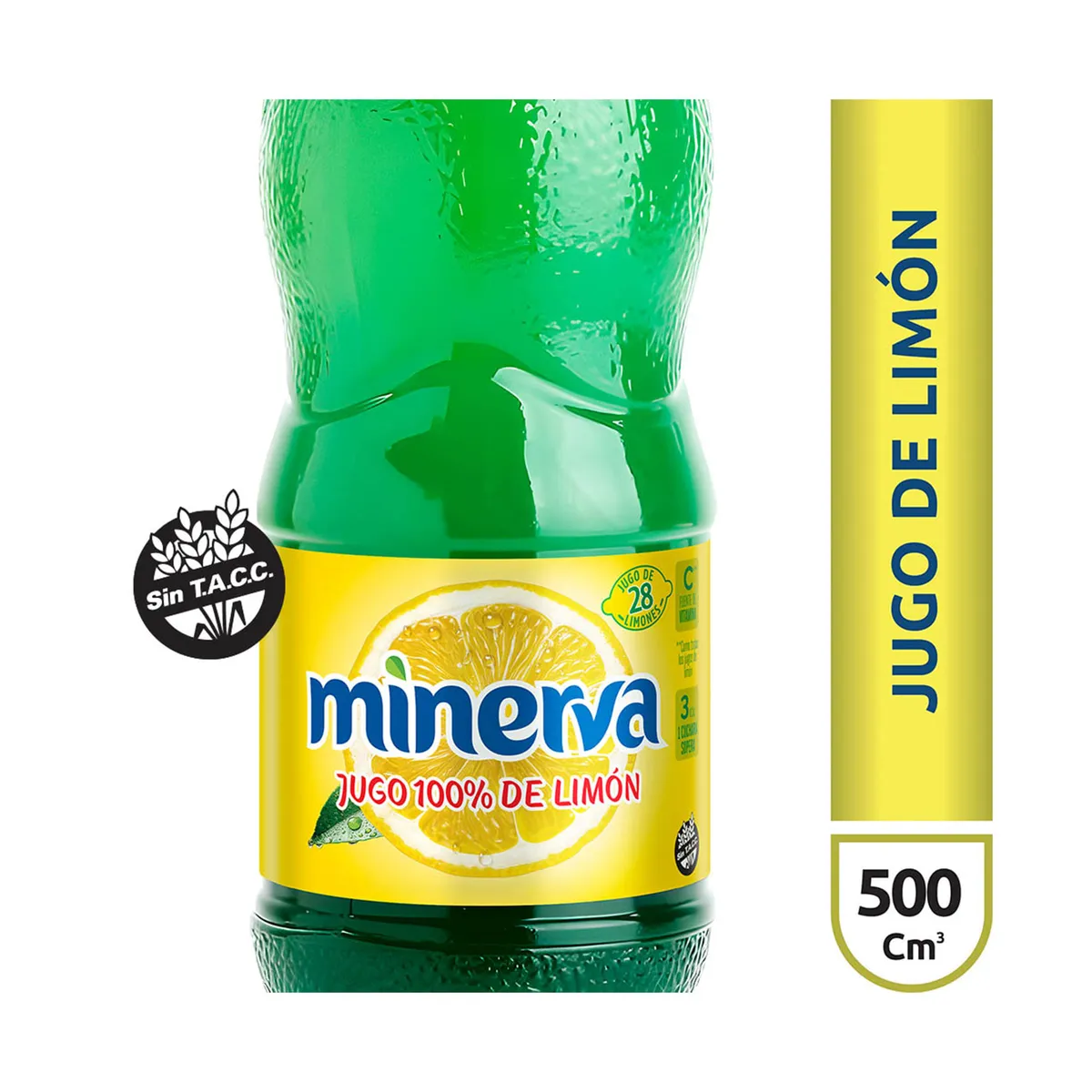 Jugo de limón Minerva pet 500 cc.