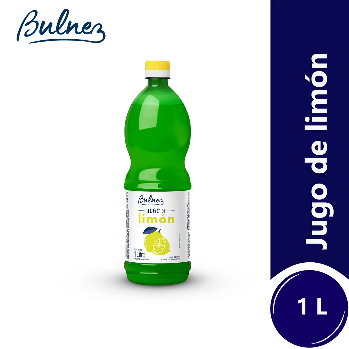 Jugo de limón Bulnez en botella 1000 cc.