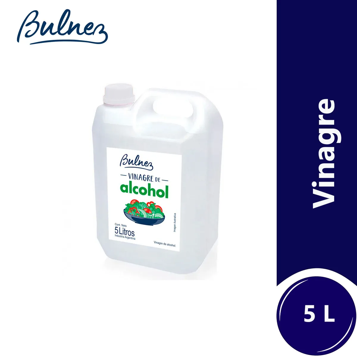 Vinagre de alcohol Bulnez bidón 5000 cc.