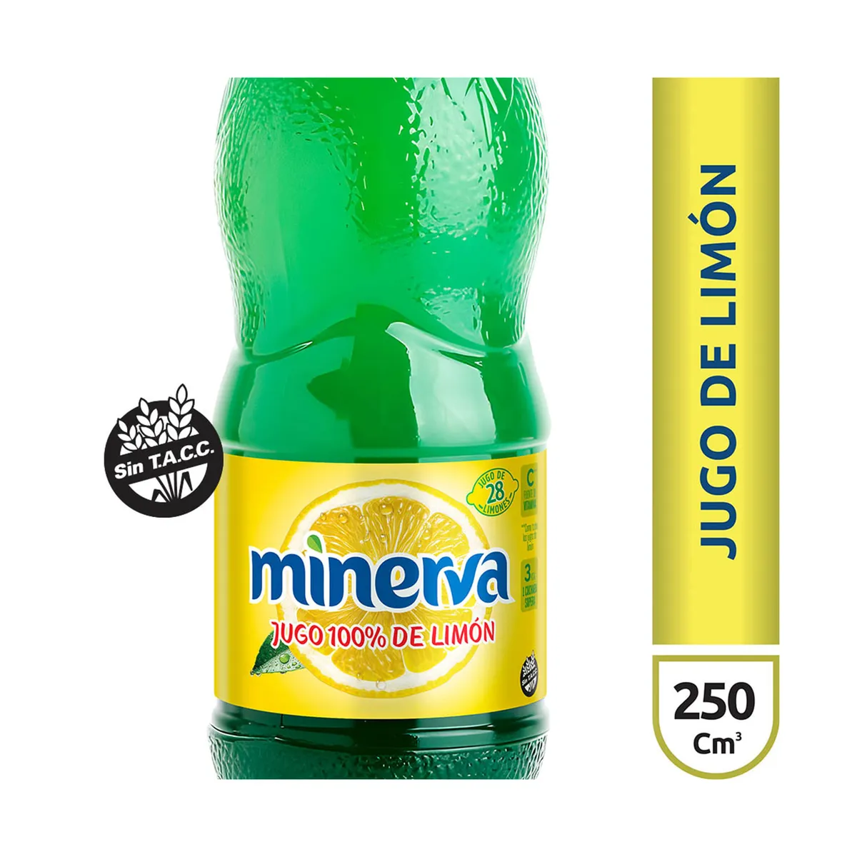 Jugo de limón Minerva pet 250 cc.