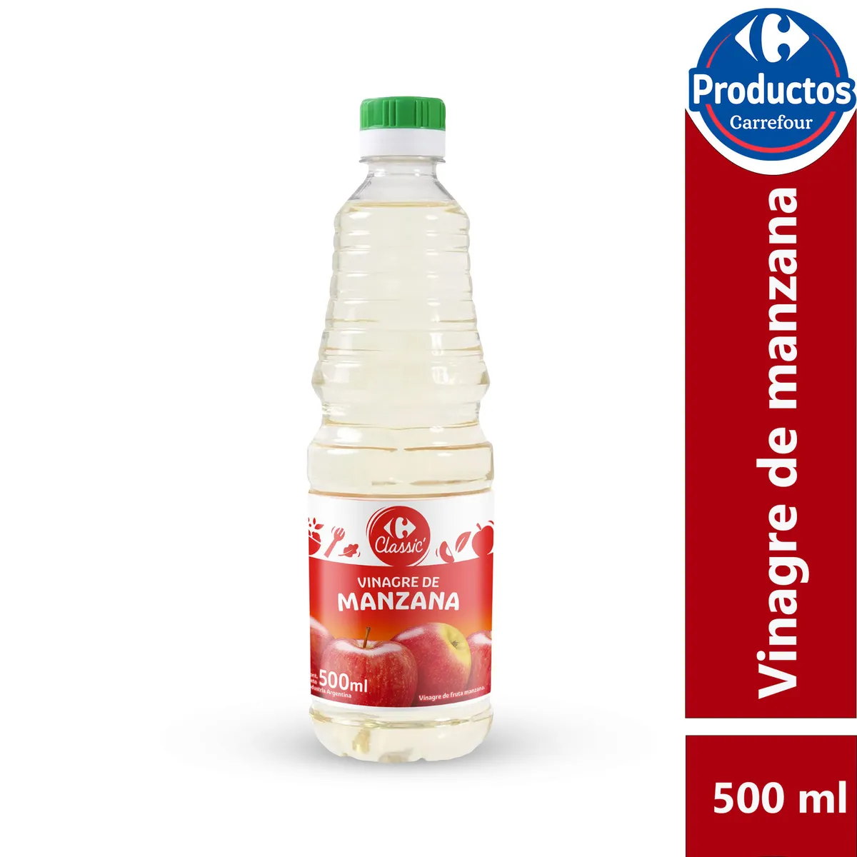 Vinagre de manzana Carrefour classic 500 cc.