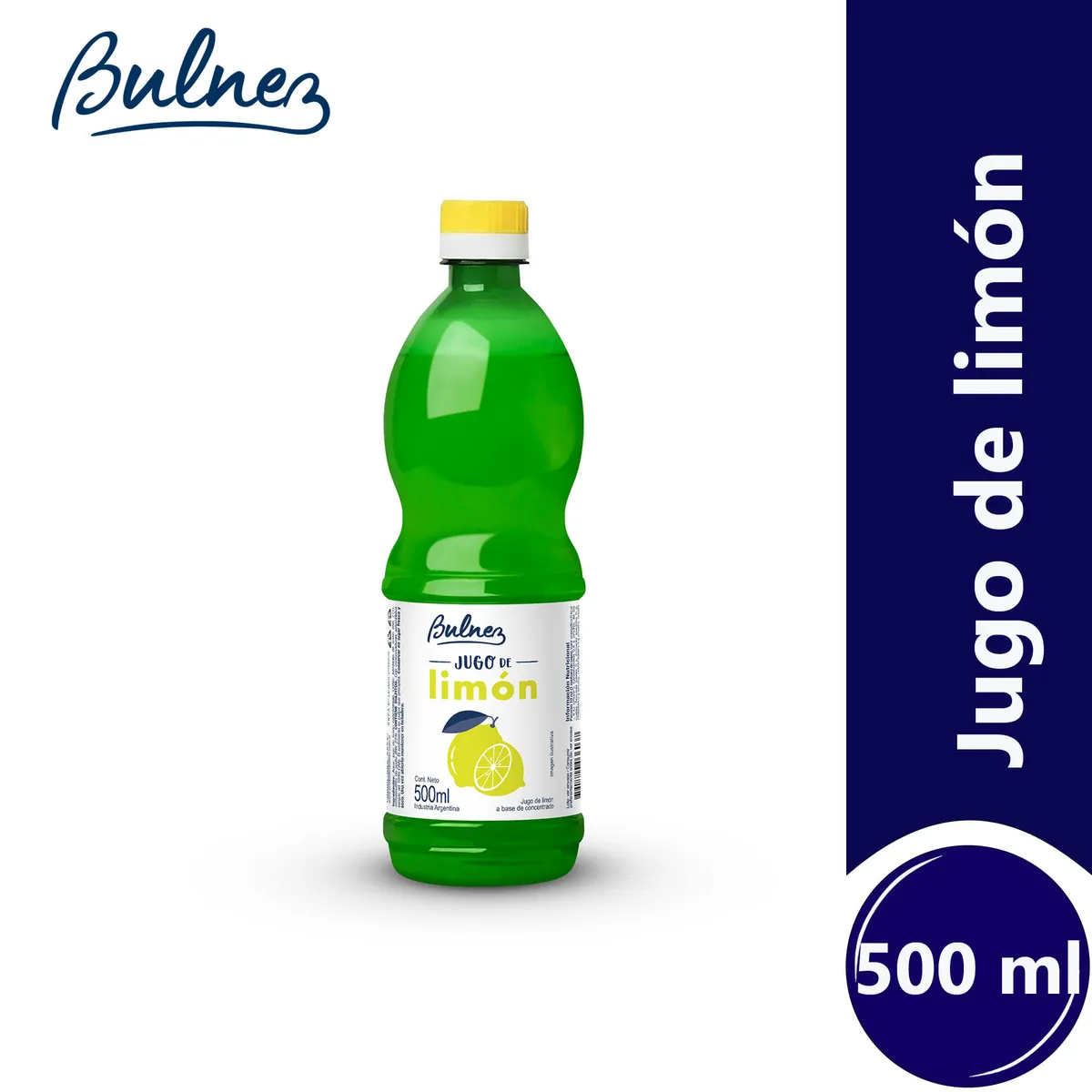Jugo de limón Bulnez en botella 500 cc.