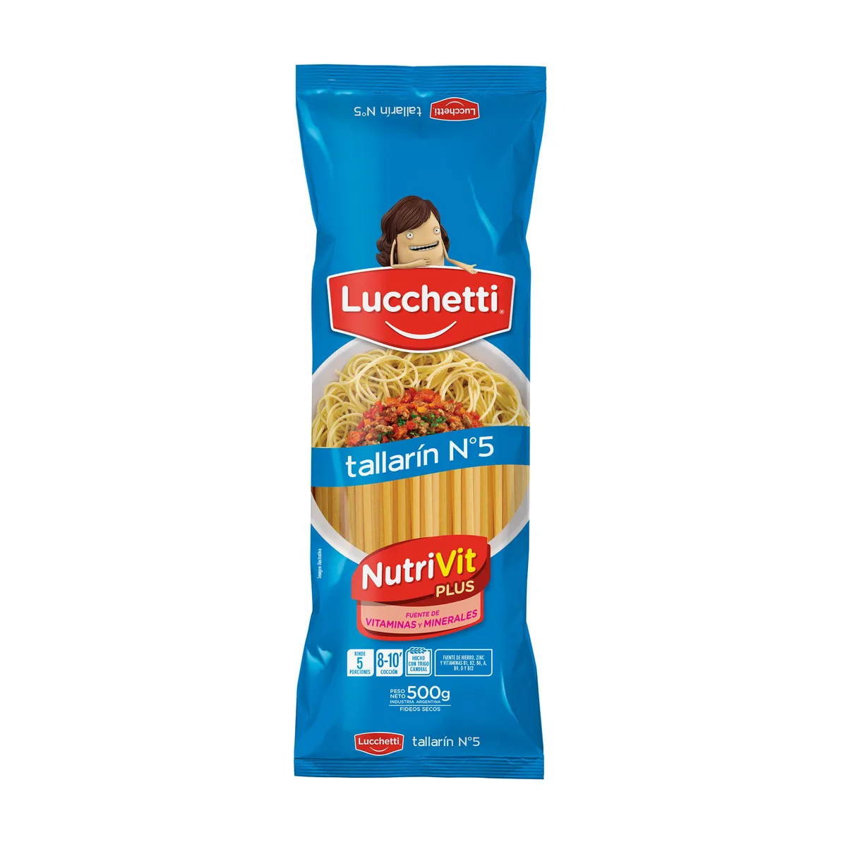 Fideos tallarin N5 Lucchetti 500 g.