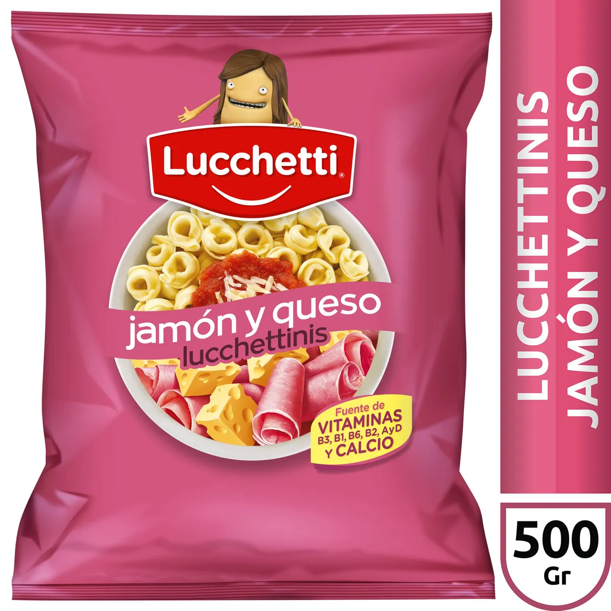 Lucchettinis Lucchetti jamón y queso 500 g.