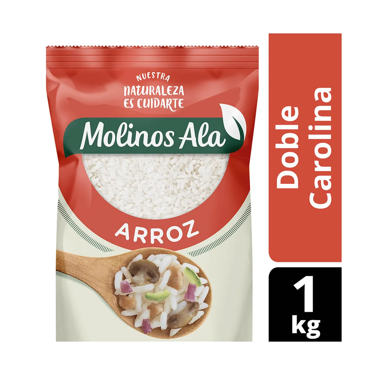 Arroz Molinos Ala doble carolina bolsa 1 kg.
