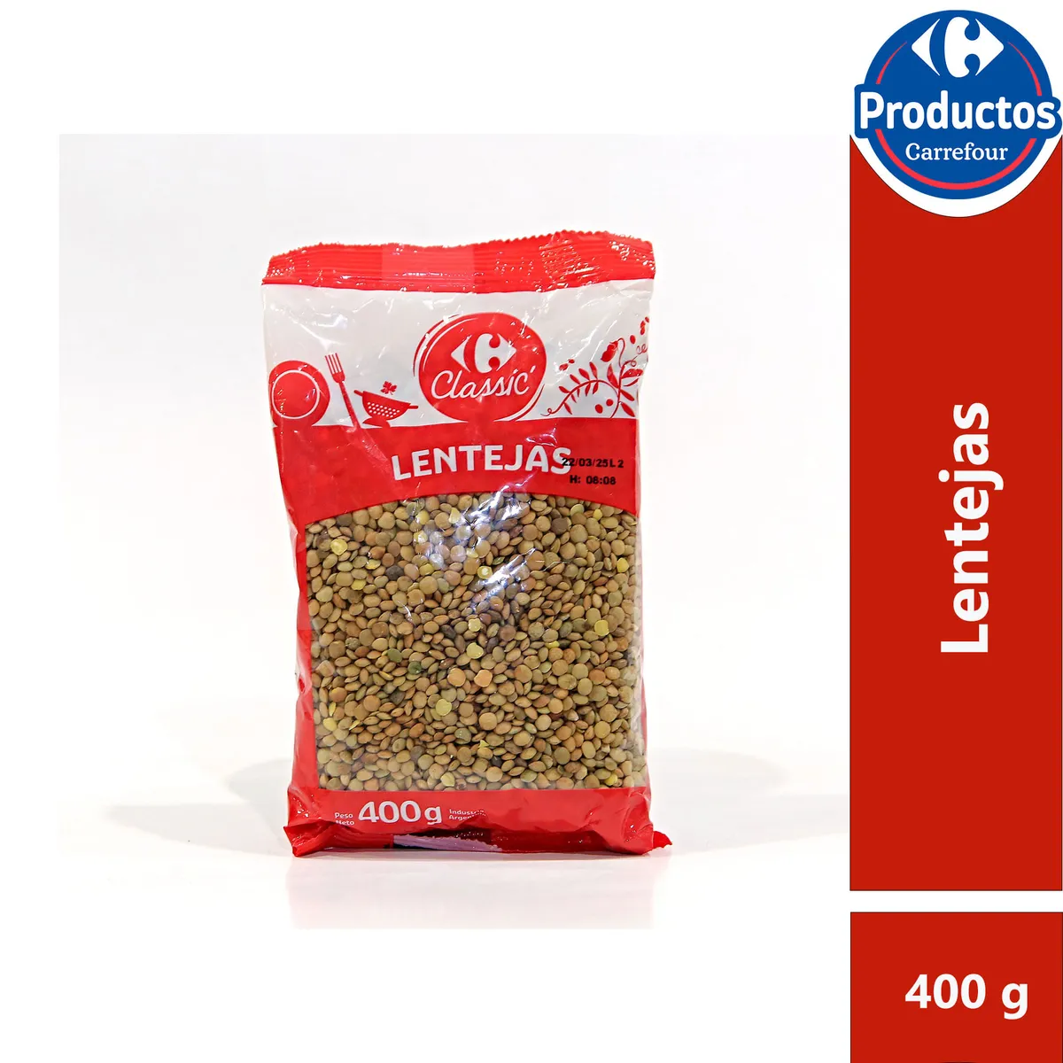 Lentejas Carrefour Classic 400 g.