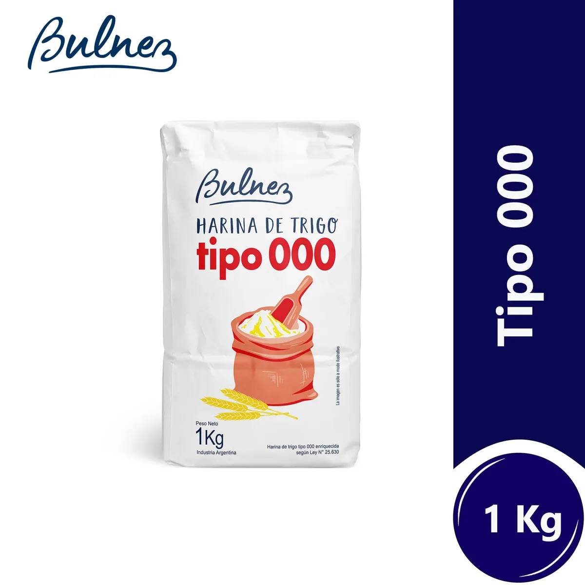 Harina de trigo Bulnez 000 1 kg