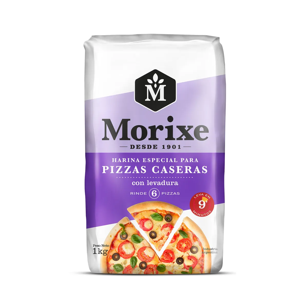 Harina Morixe para pizza 1 kg.