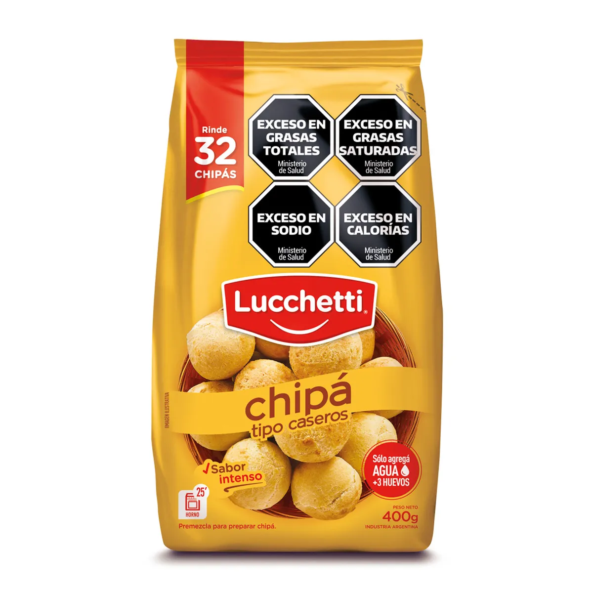 Premezcla chipá Lucchetti fortificada 400 g.