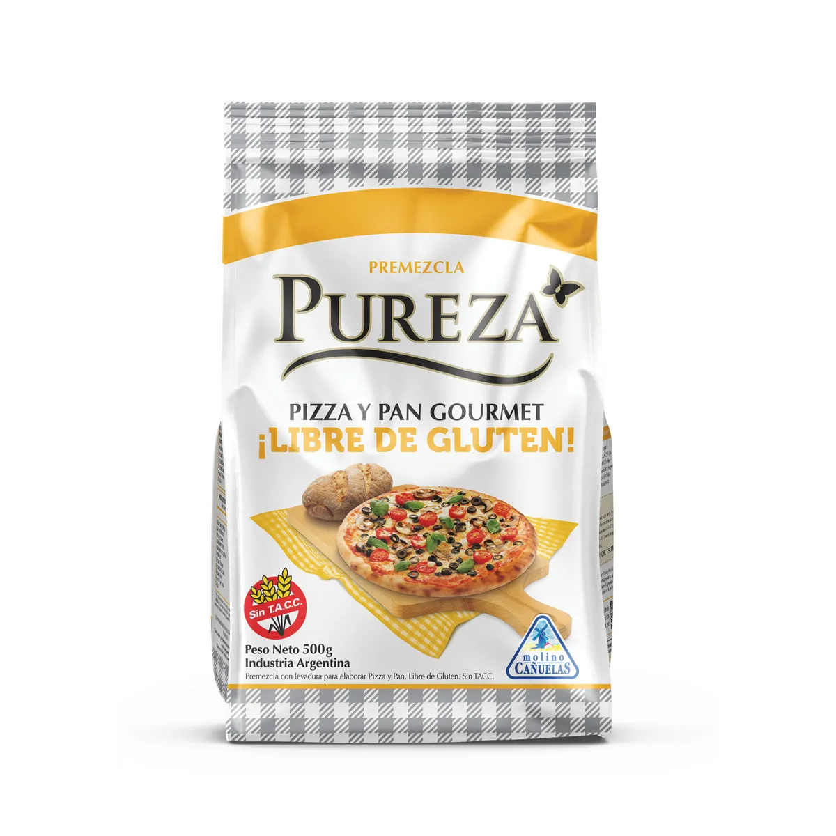 Premezcla para pizza pan Puereza sin tacc 500 g.