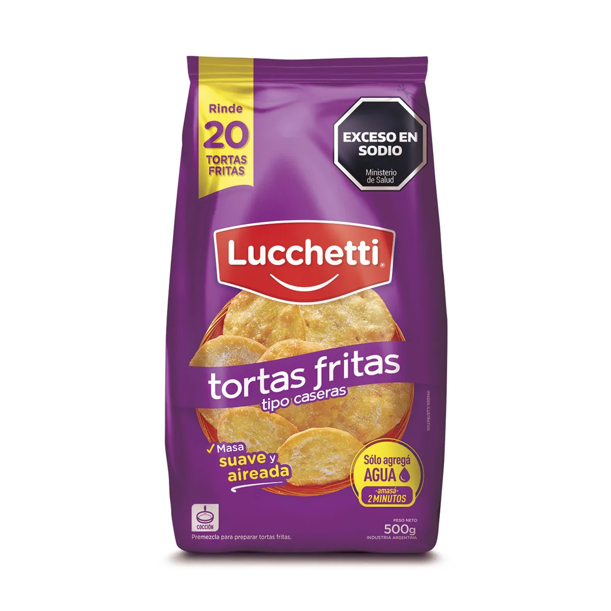 Premezcla Lucchetti torta frita 500 g.