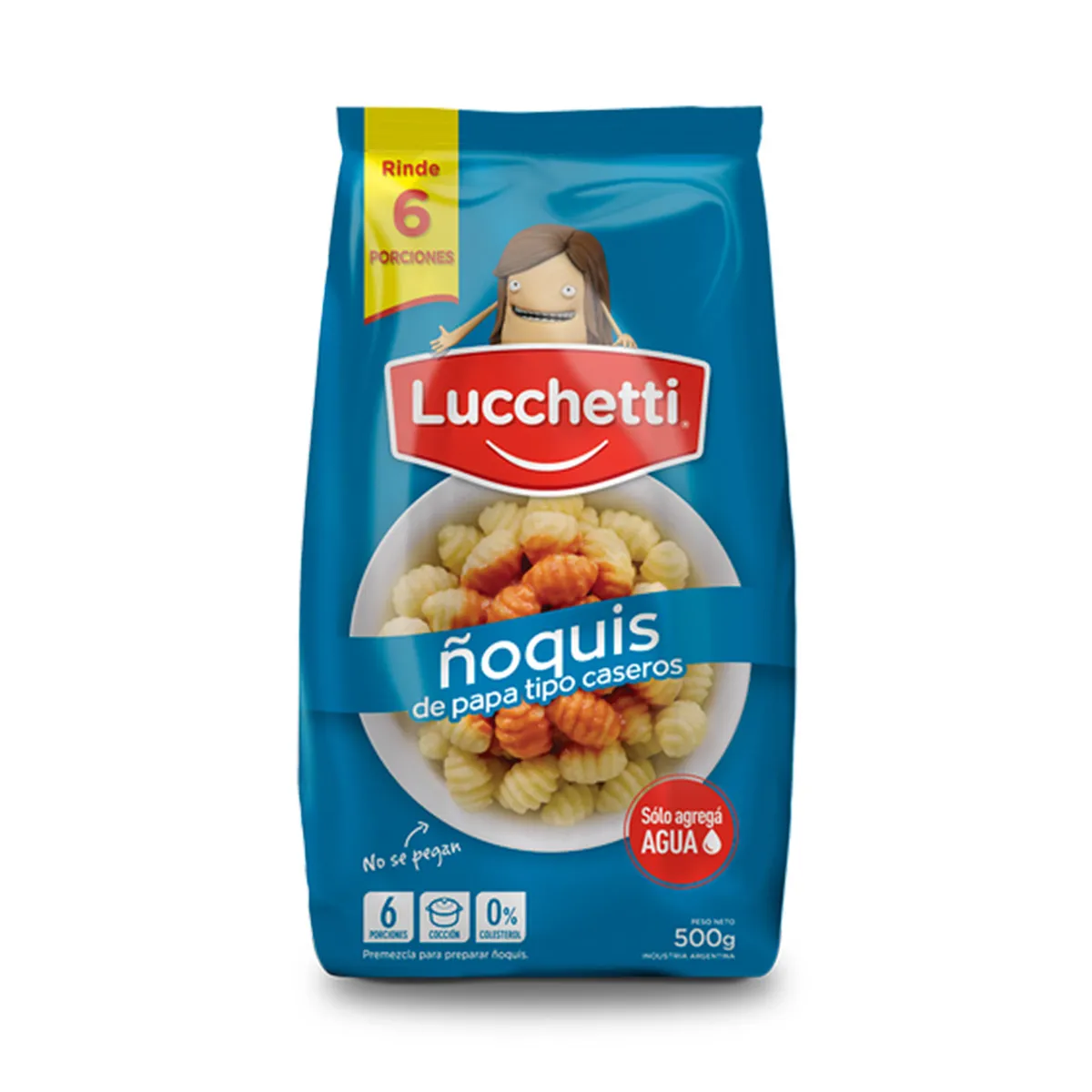 Premezcla Lucchetti ñoquis de papa fort 500 g.