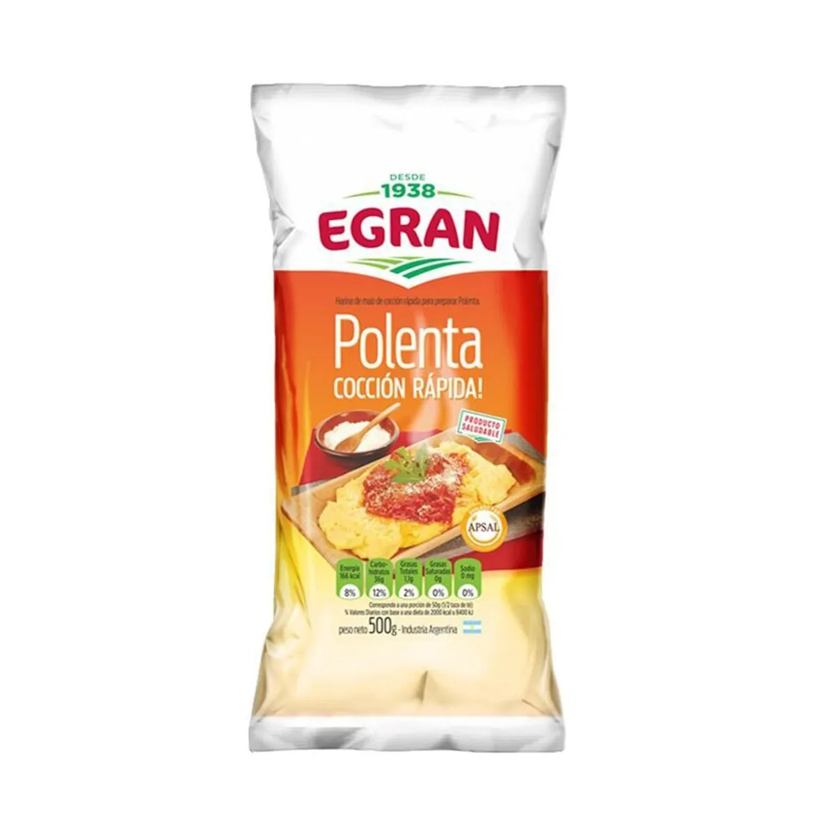 Polenta instantanea egran bolsa x 500 grs