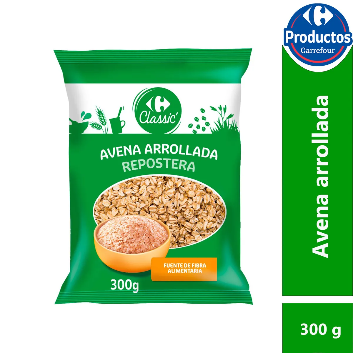Avena repostera Carrefour Classic 300 g.