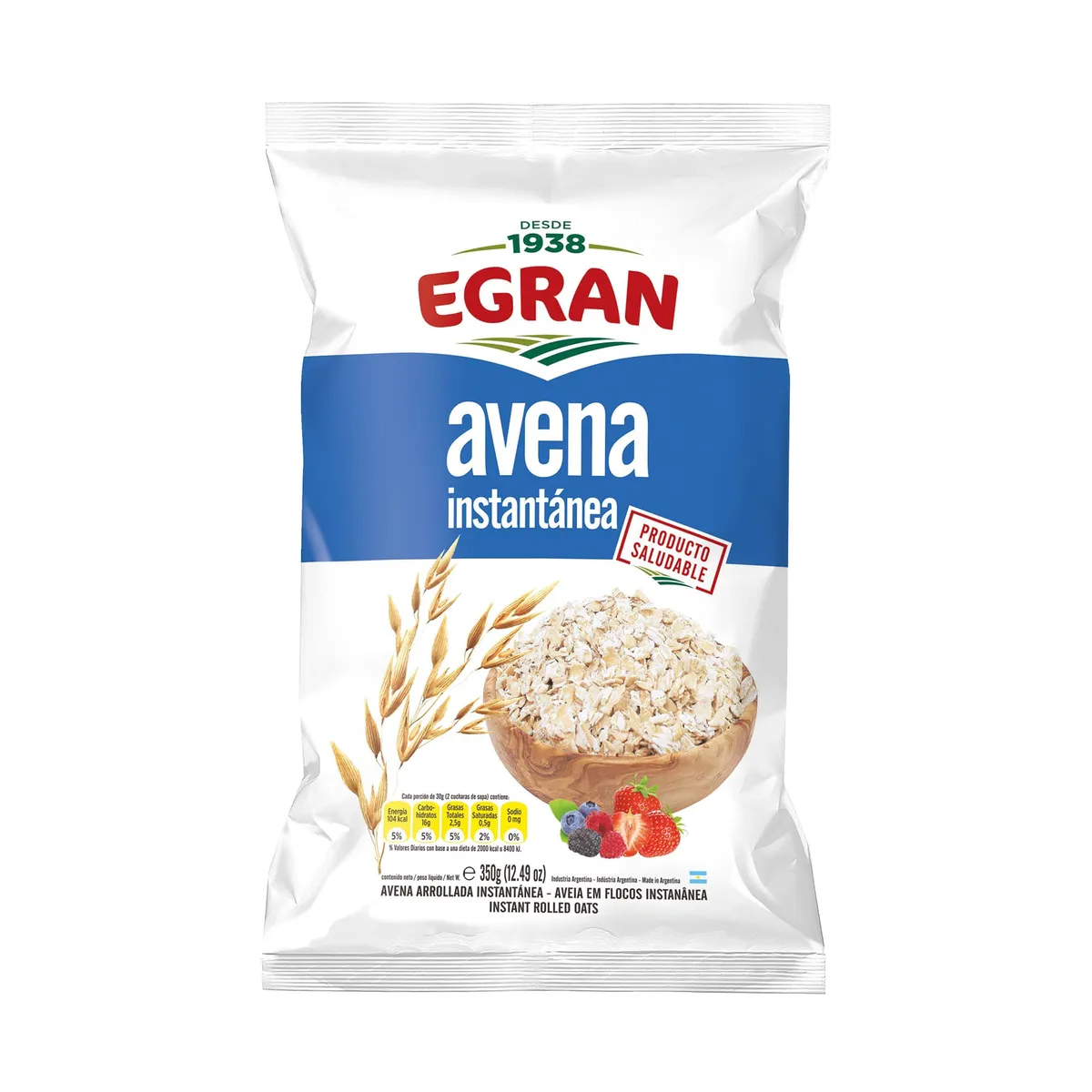 Avena Egran instántanea 350 g.