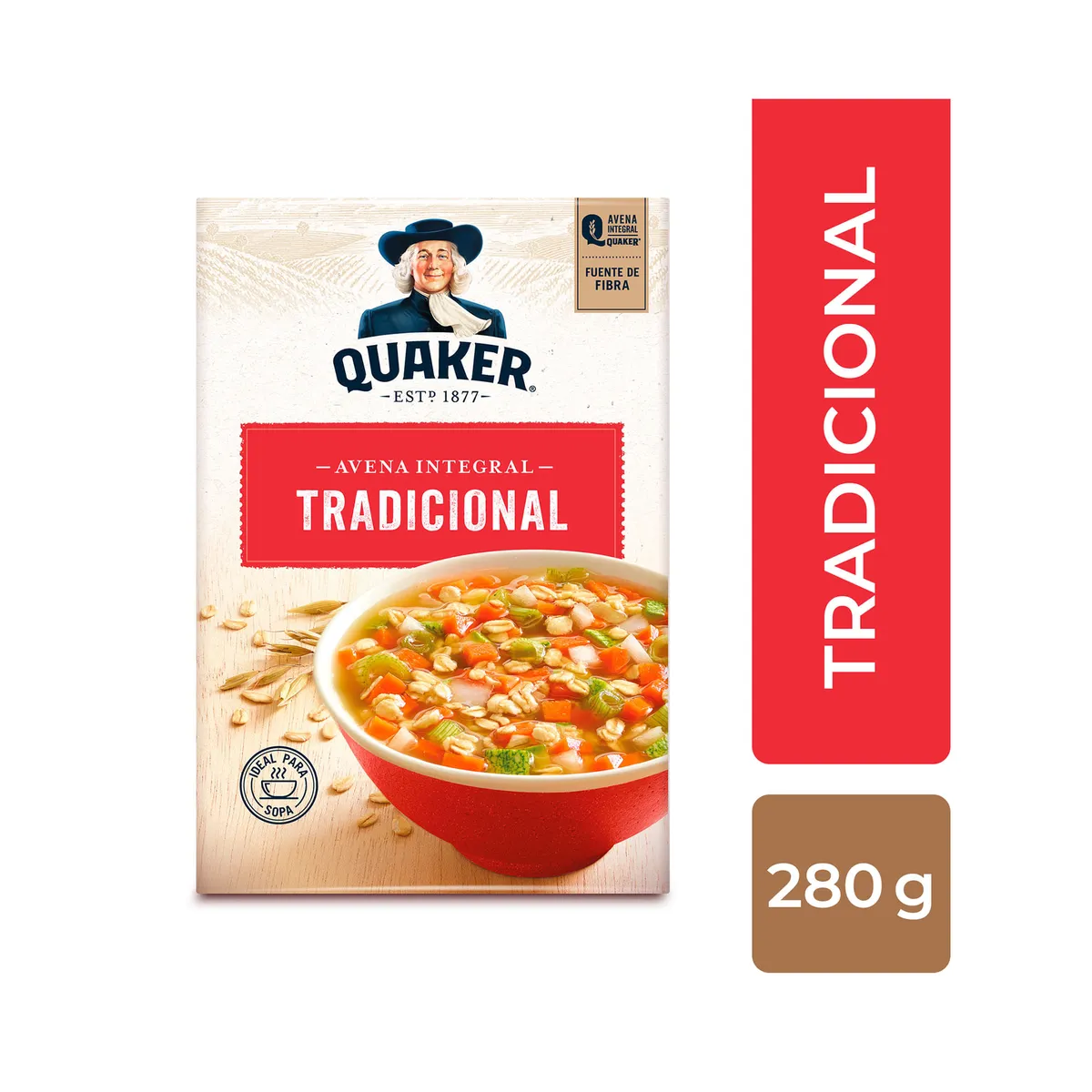 Avena integral Tradicional Quaker 280 g.
