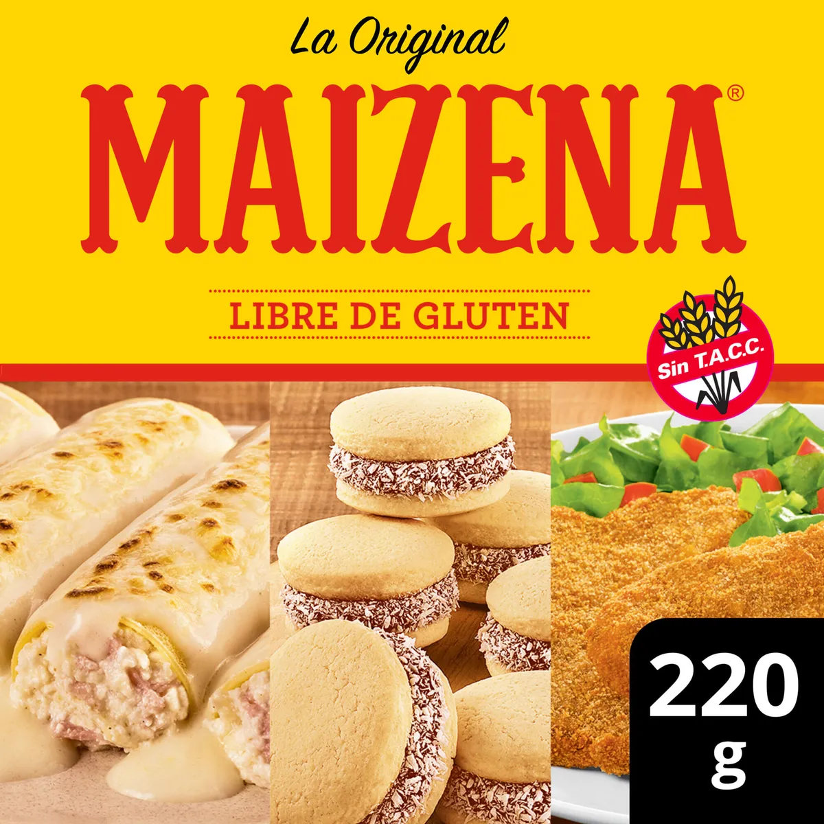 Almidón de maíz Maizena clásica sin tacc 220 g.