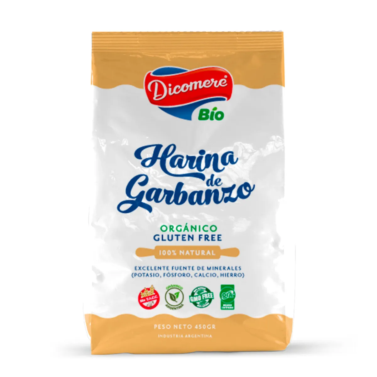 Harina de garbanzo Dicomere 450 g.