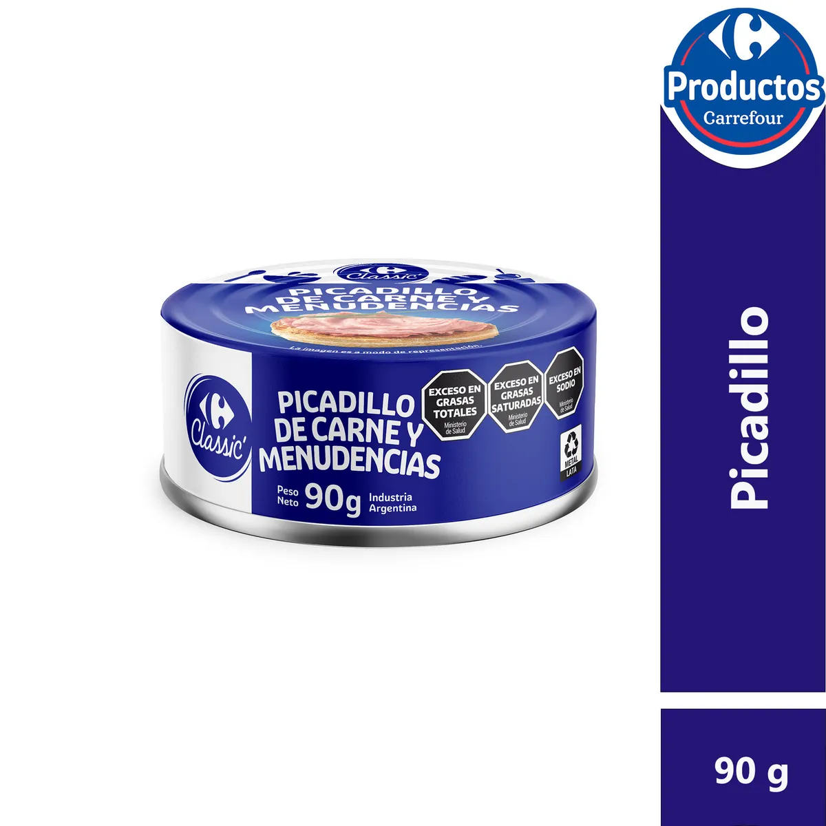 Picadillo de carne Carrefour Classic 90 g.