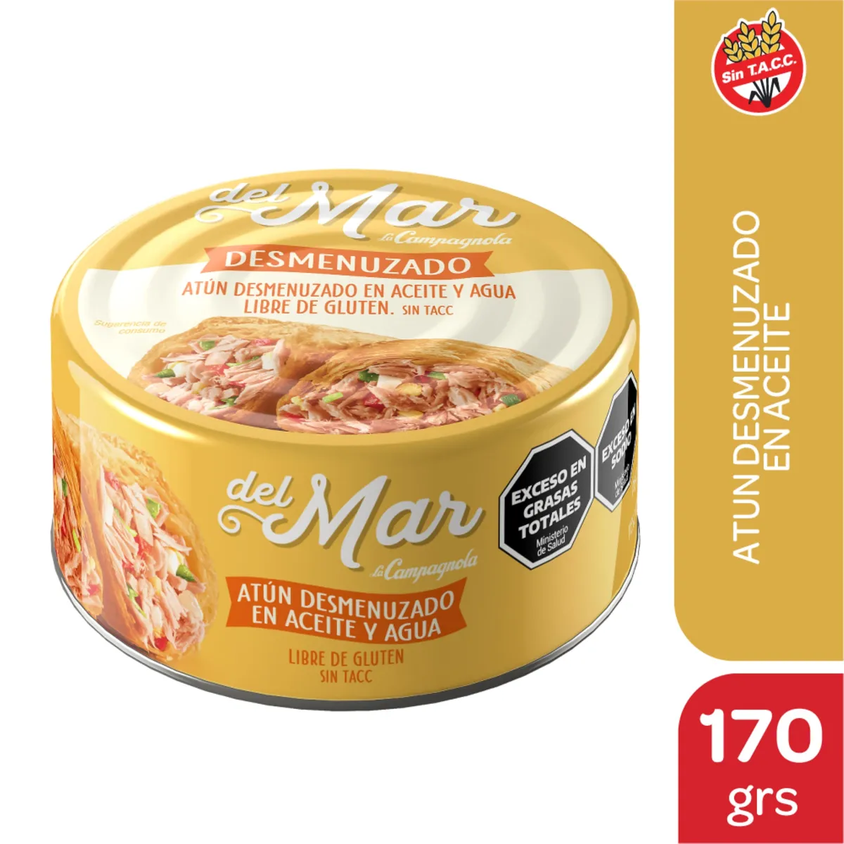 Atun en aceite La Campagnola desmenuzado del mar 170 g.
