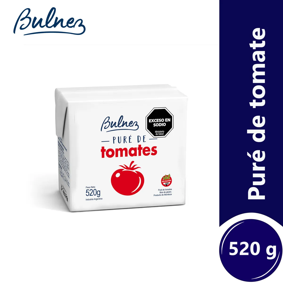 Puré de tomates Bulnez 520 g.