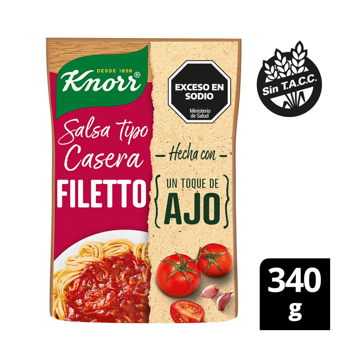 Salsa Knorr Filetto 340 g.