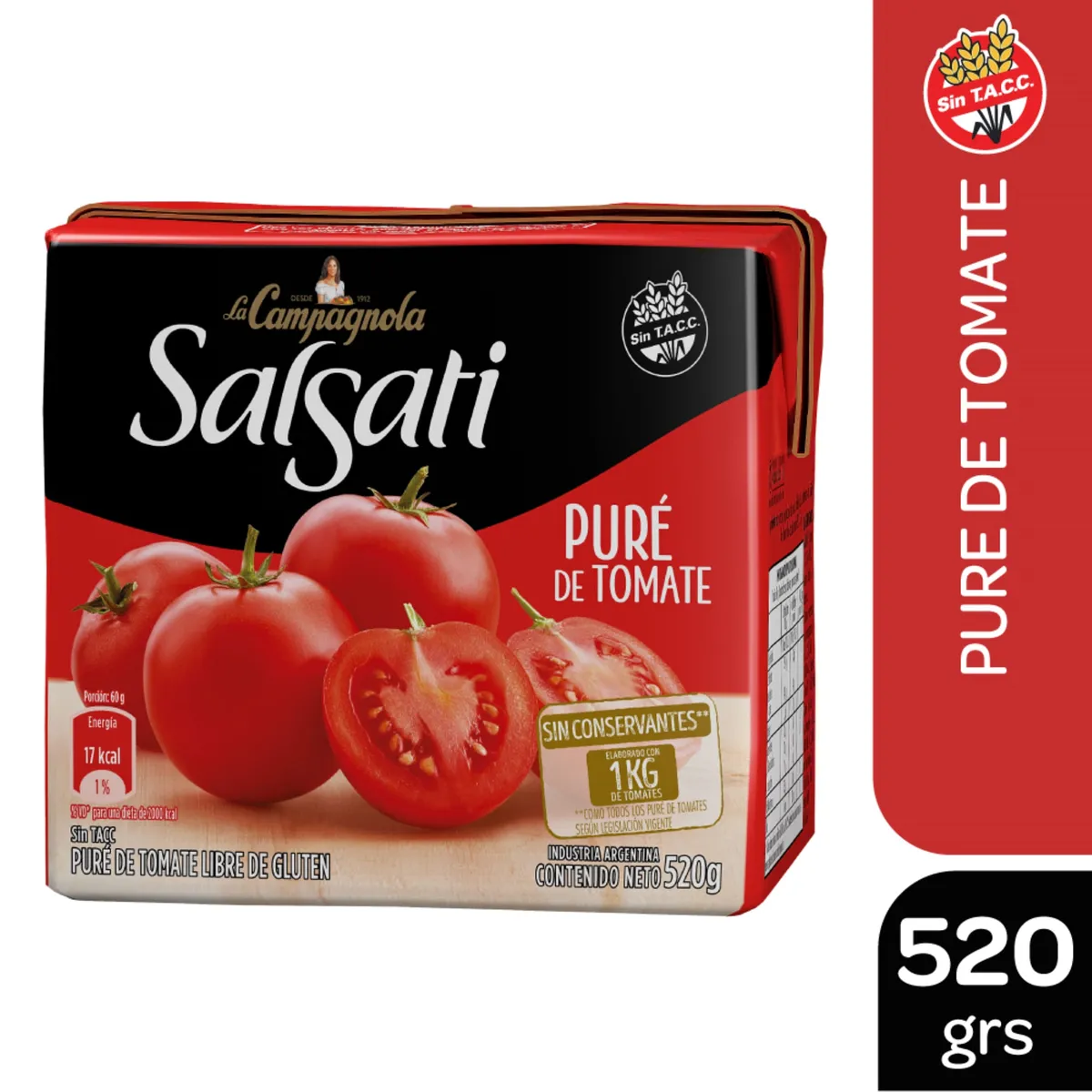 Puré de tomate Salsati 520 g.