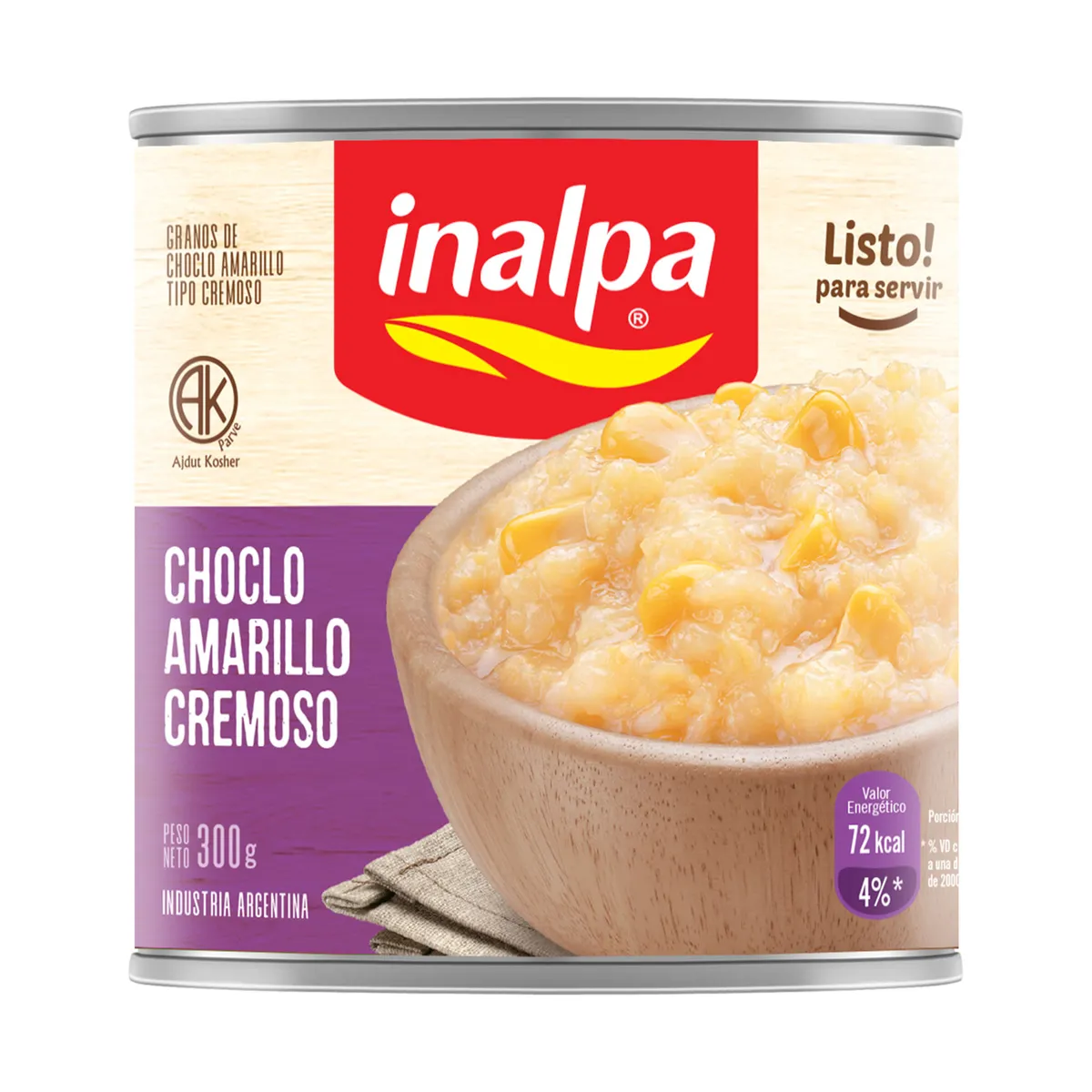 Choclo cremoso amarillo Inalpa lata 300 g.