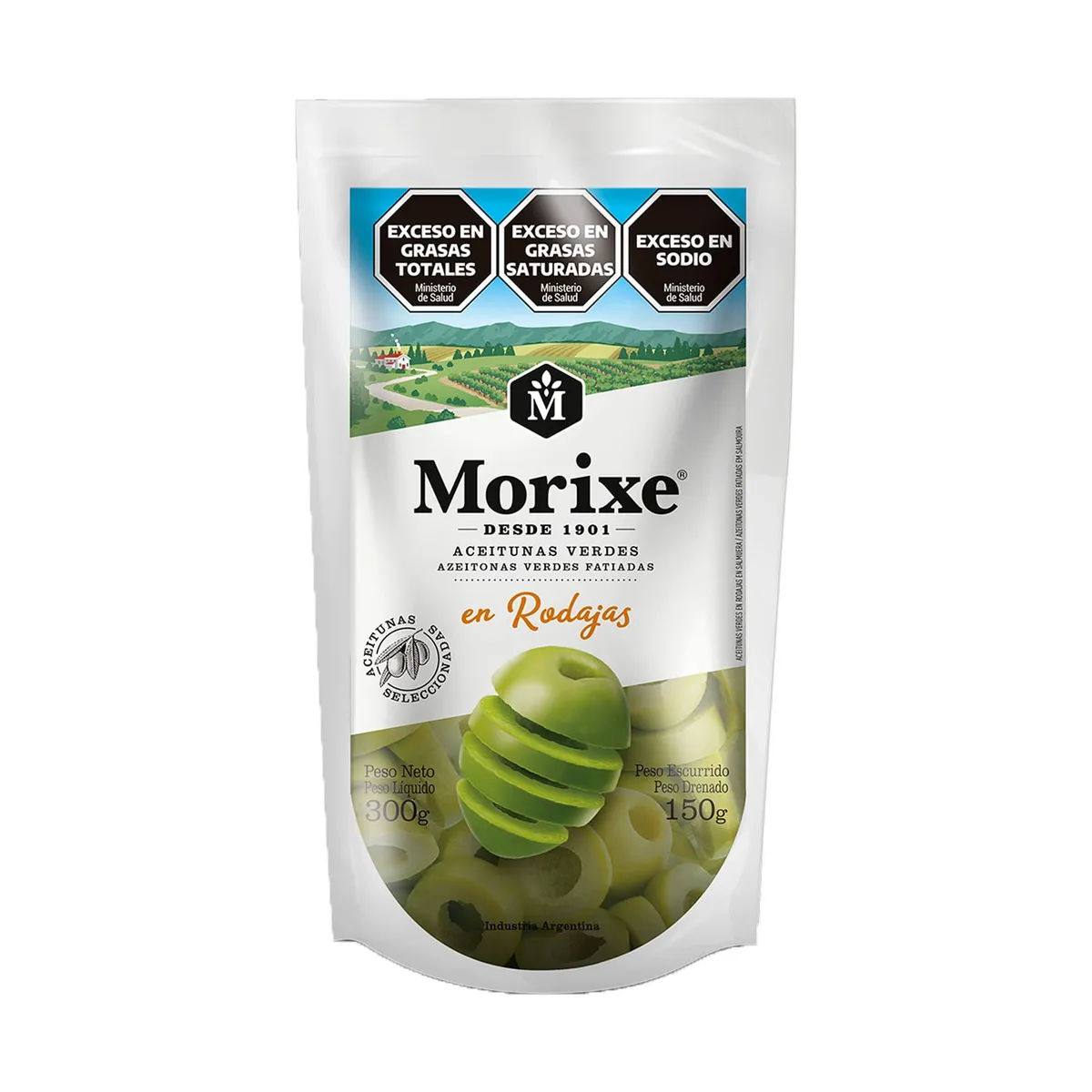 Aceitunas en rodajas Morixe dp 300 g.
