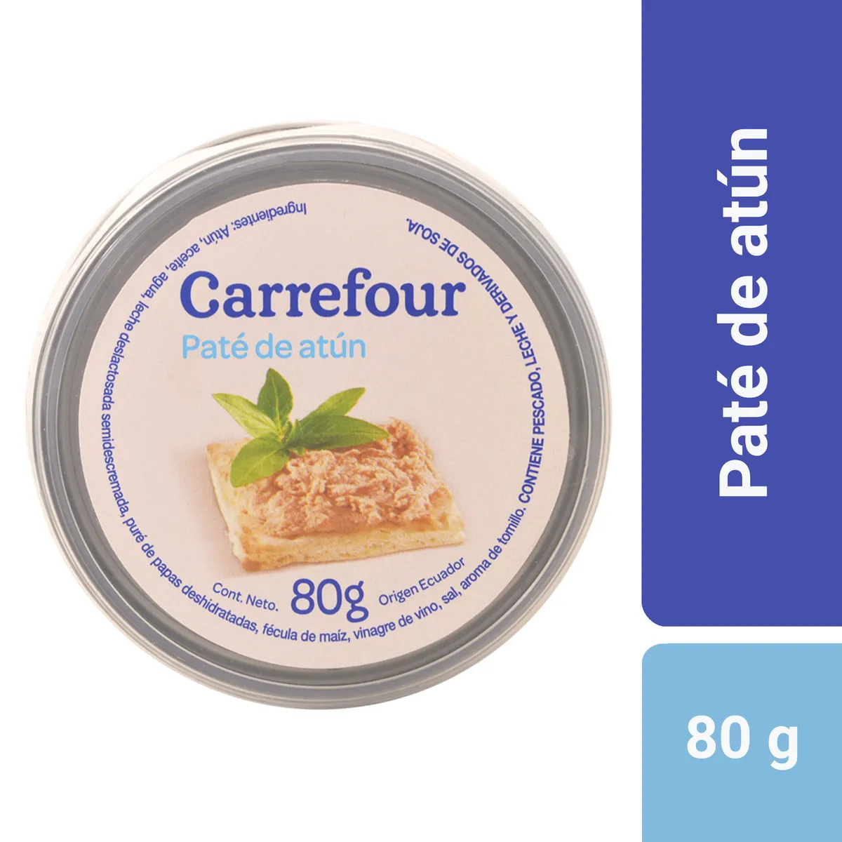 Paté de atún Carrefour 80 g.
